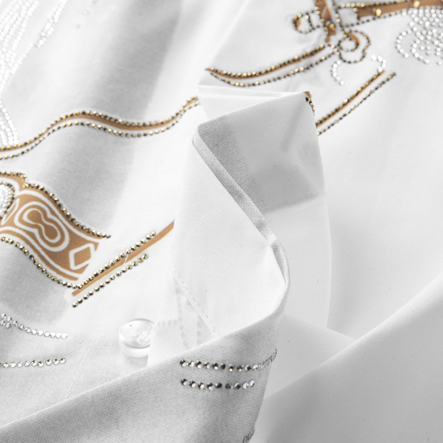 Men's long-sleeved printed shirt