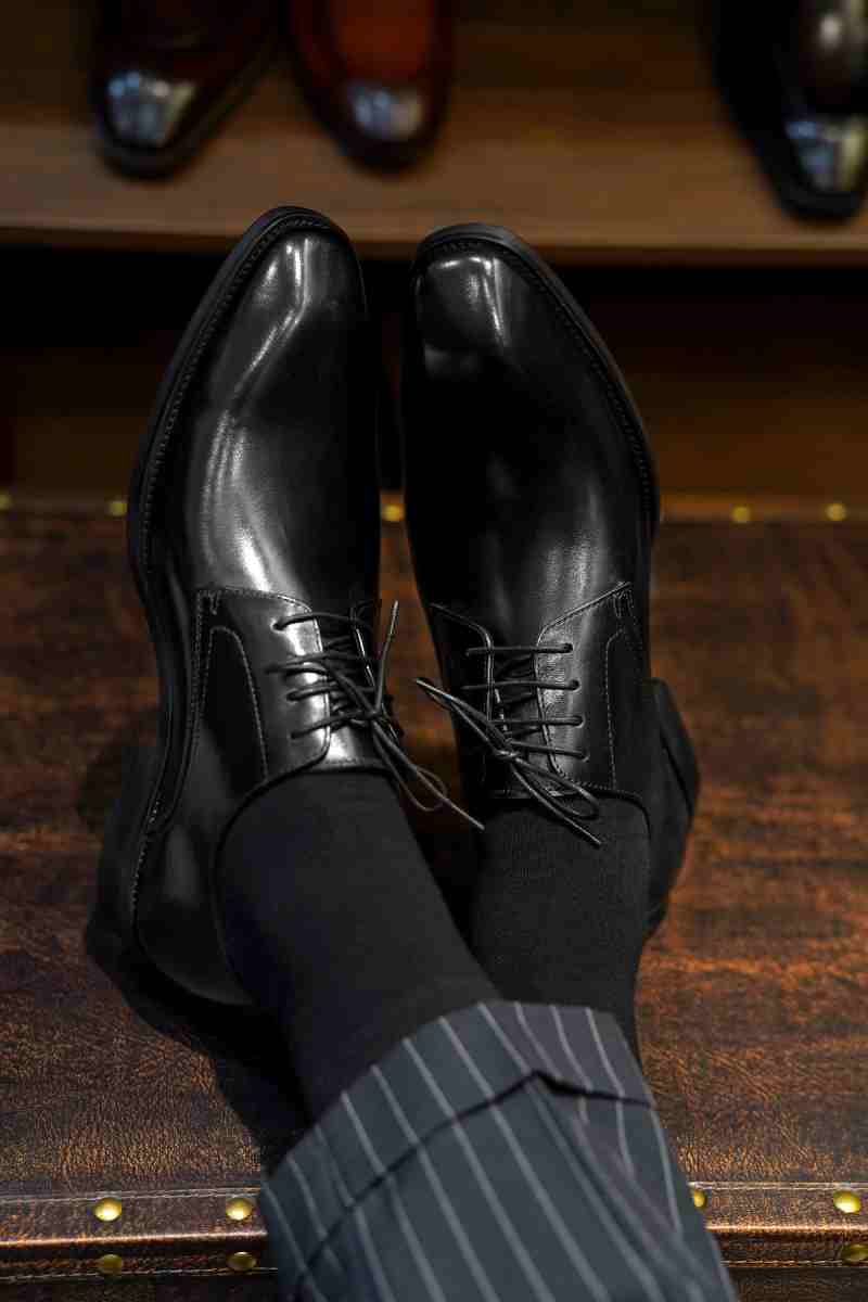 Men's Woodgrain Business Leather Shoes