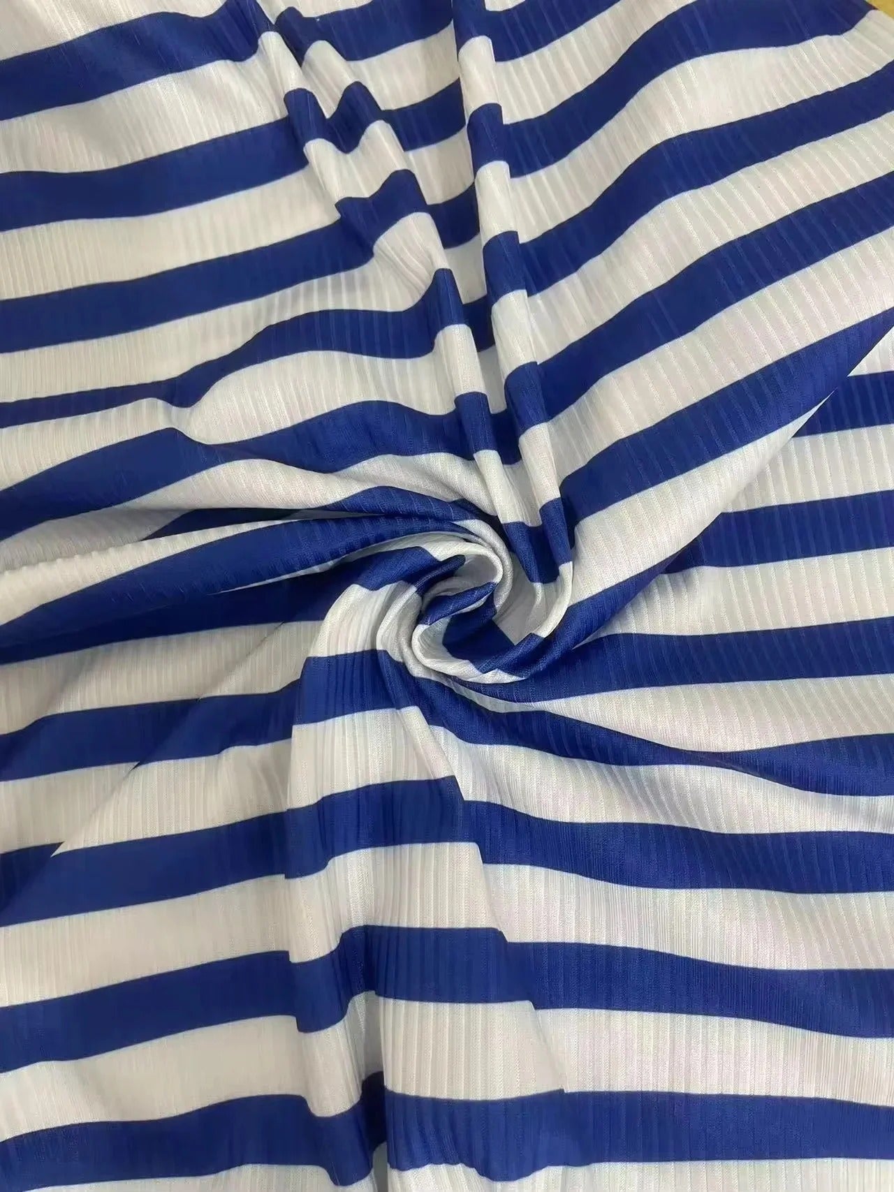 Stripe Print Halter Romper