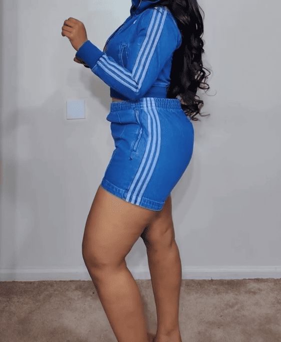 (⏰Limited time offer)Denim jacket + shorts set