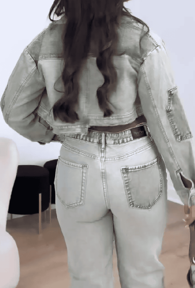 Patchwork Denim Suit