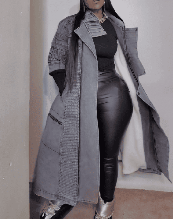 【⏰Free shipping】 Denim Sherpa Coat