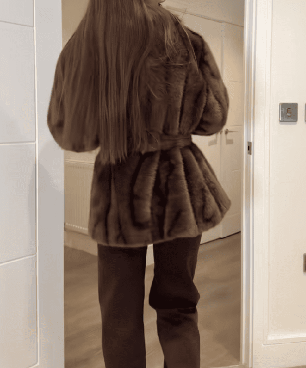 Brown Mink Short Jacket