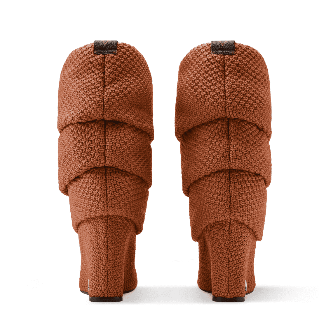 Knitted Mid Wedge Boots