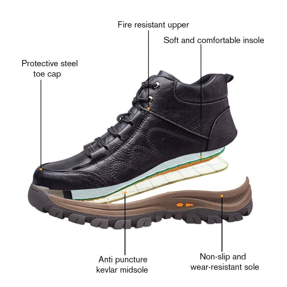 Waterproof leather casual shoes for men