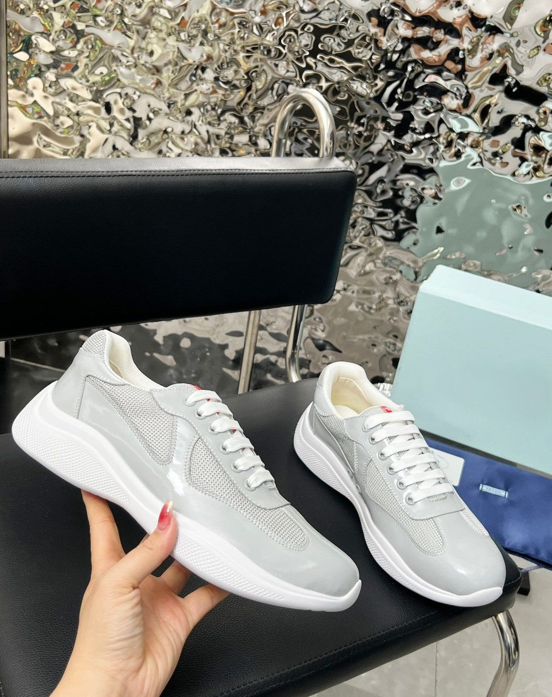 Italian luxury calfskin sneakers
