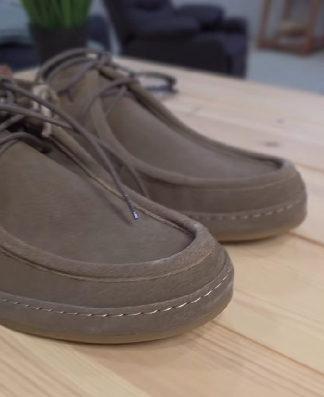 Suede Moc Toe Casual Shoes
