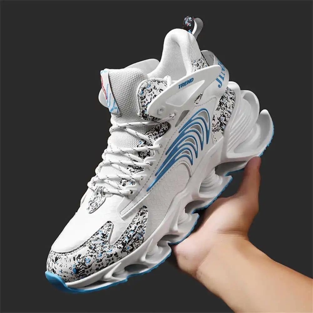 Premium Futuristic Flame-Print Blade Sole Mid-Top Sneakers