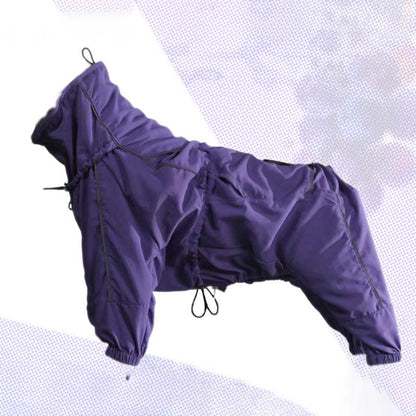 Dog Jacket Windproof Splash-proof Anti-static Warm & Cold-resistant Adjustable Jacket Dogs Rain Coat