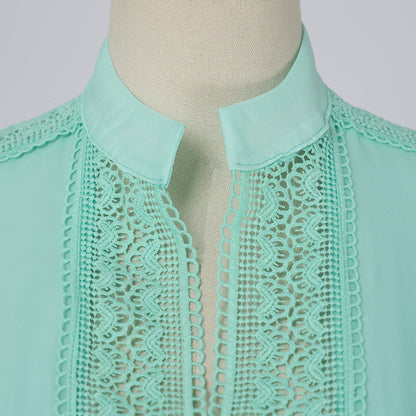 Elegant Lantern Sleeve Holiday Lace Dress