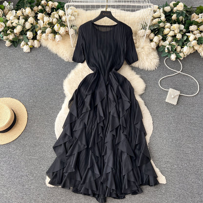 Classy Pleated Midi Dress