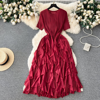 Classy Pleated Midi Dress