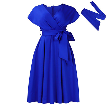 V-Neck Elegant Dress