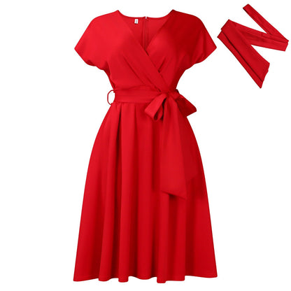 V-Neck Elegant Dress