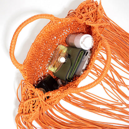 Fringe Tote Clutch