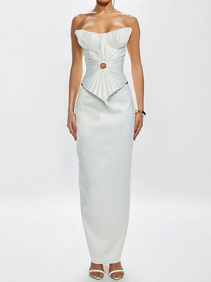 Sexy Pleated Corset Top
