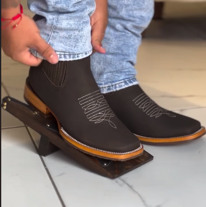 Men's western style ankle boots