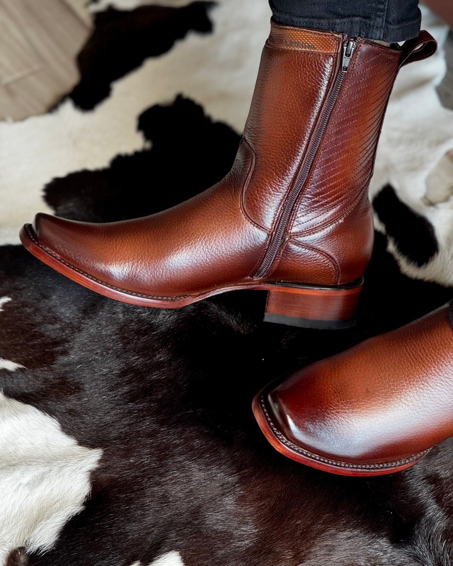 Original Handcrafted Deerskin Western Cowboy Boots