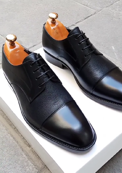 Business Formal Wear Height-enhancing Pointed Toe Casual Leather Shoes