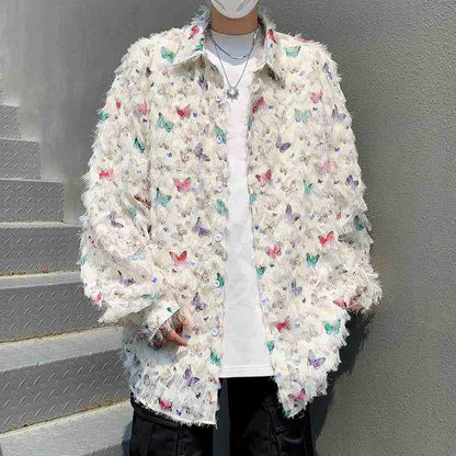 Butterfly Fringe Long Sleeve Shirt