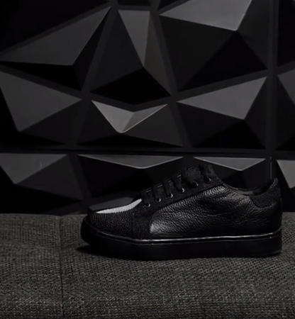 High-quality original leather sneakers