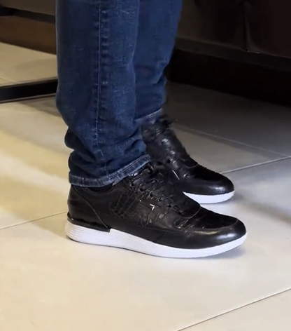 Handmade Crocodile Leather Sneakers