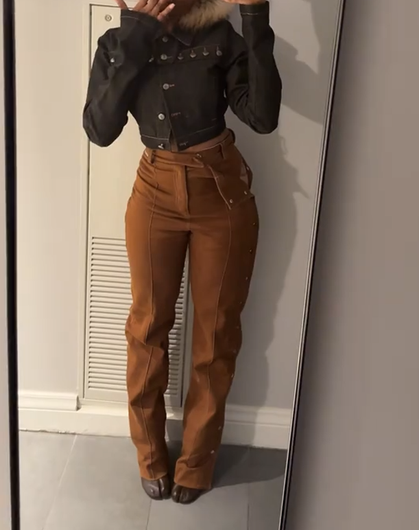 Statement open pants