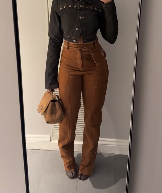 Statement open pants