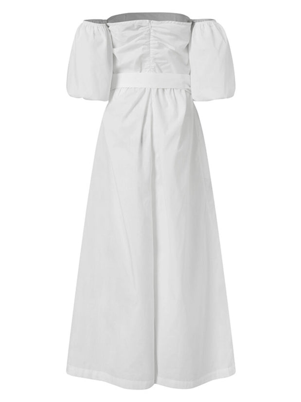 One-shoulder chest-wrapped jumpsuit