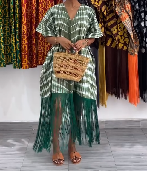 Tassel long skirt