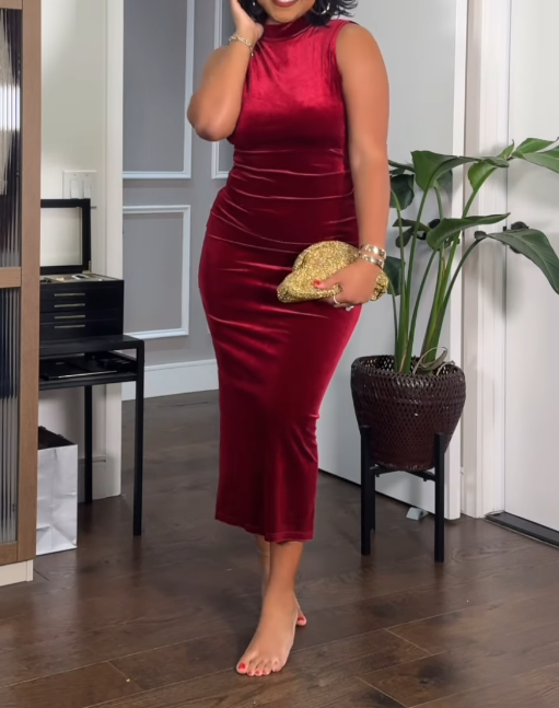 Red Hip Dress