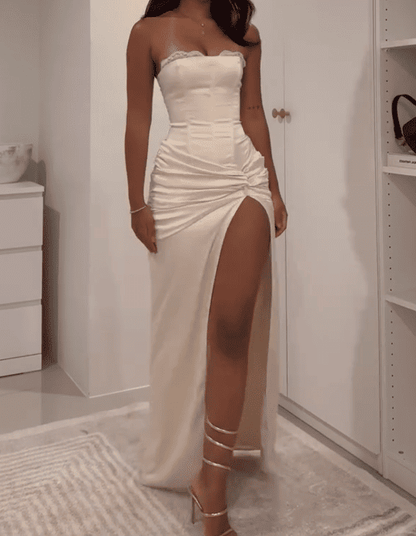 Strapless Corset Maxi Dress