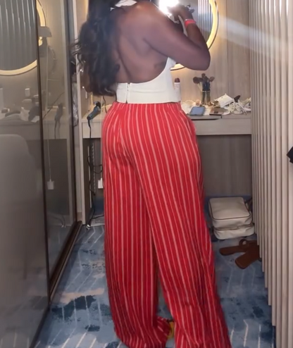 Summer striped pants