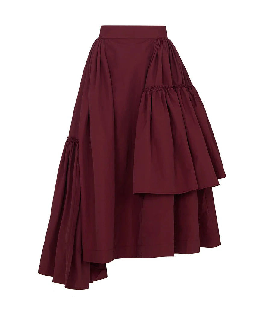 Asymmetric Wind Breaker Skirt