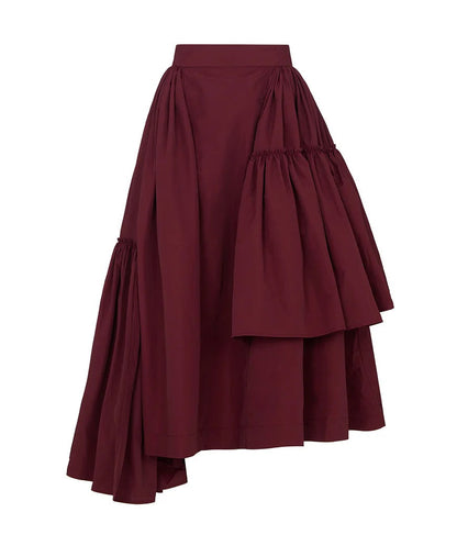 Asymmetric Wind Breaker Skirt