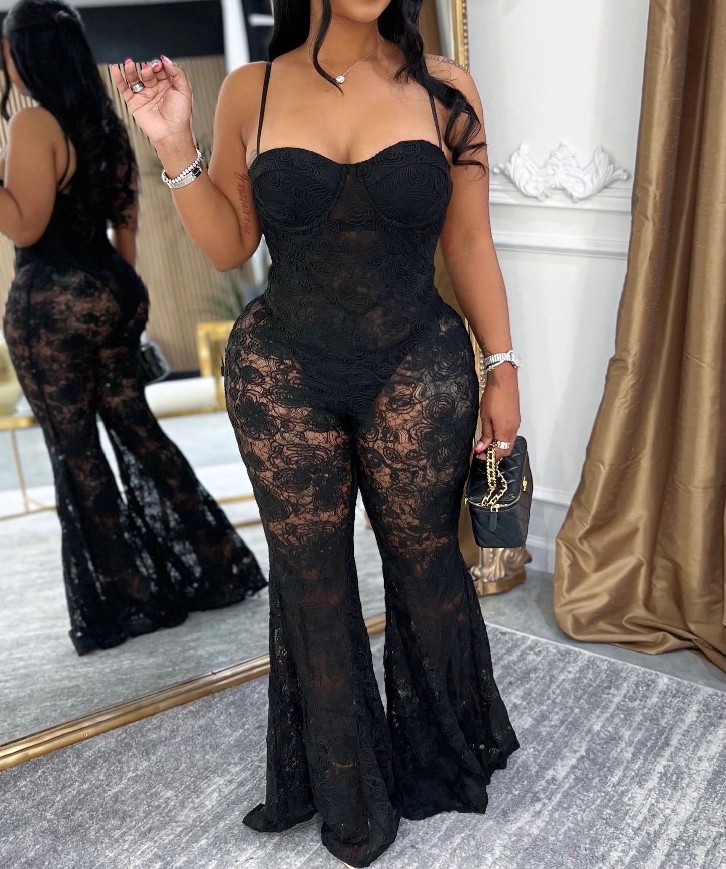 Lace nights jumpsuit