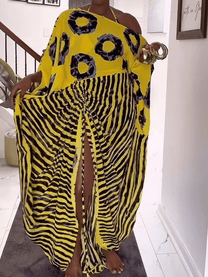 Grotesque Style Dress - Yellow