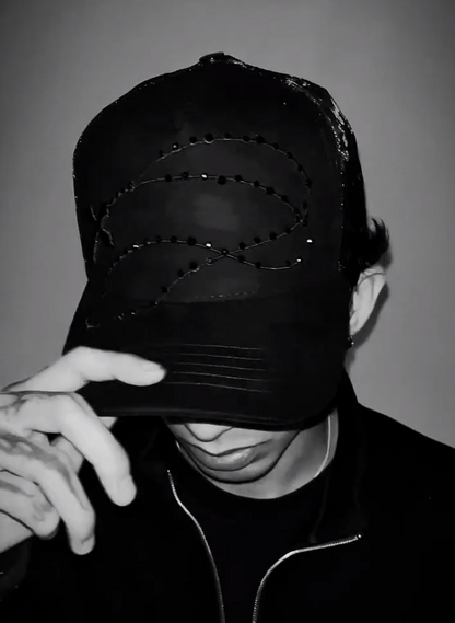 Shiny Long Chain cap