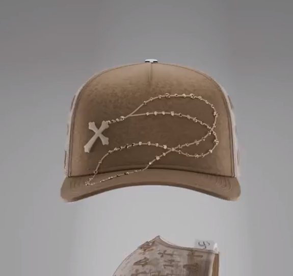 Shiny Long Chain cap