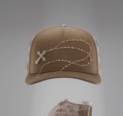 Shiny Long Chain cap