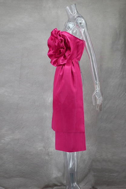 3D Flower Ribbon Tube Top
