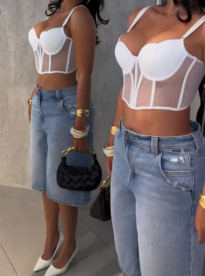 French Sexy Gauze Top