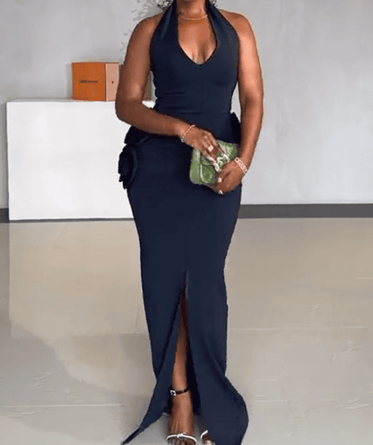 Luxe Halter Neck Dress