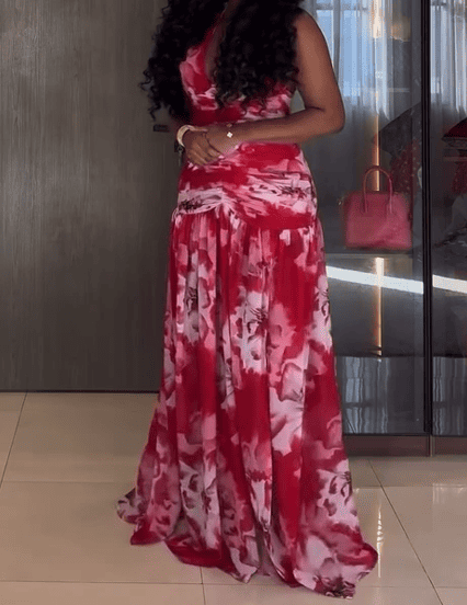 Floral Mesh Dress