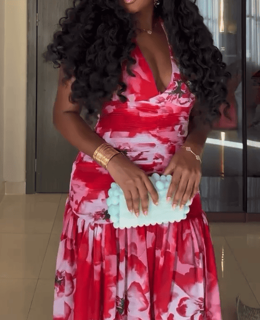 Floral Mesh Dress