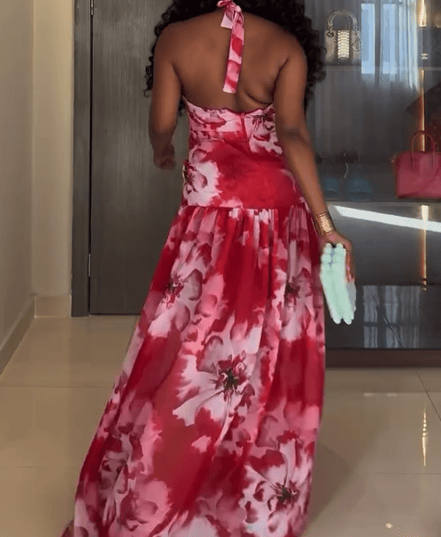 Floral Mesh Dress