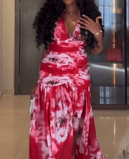 Floral Mesh Dress