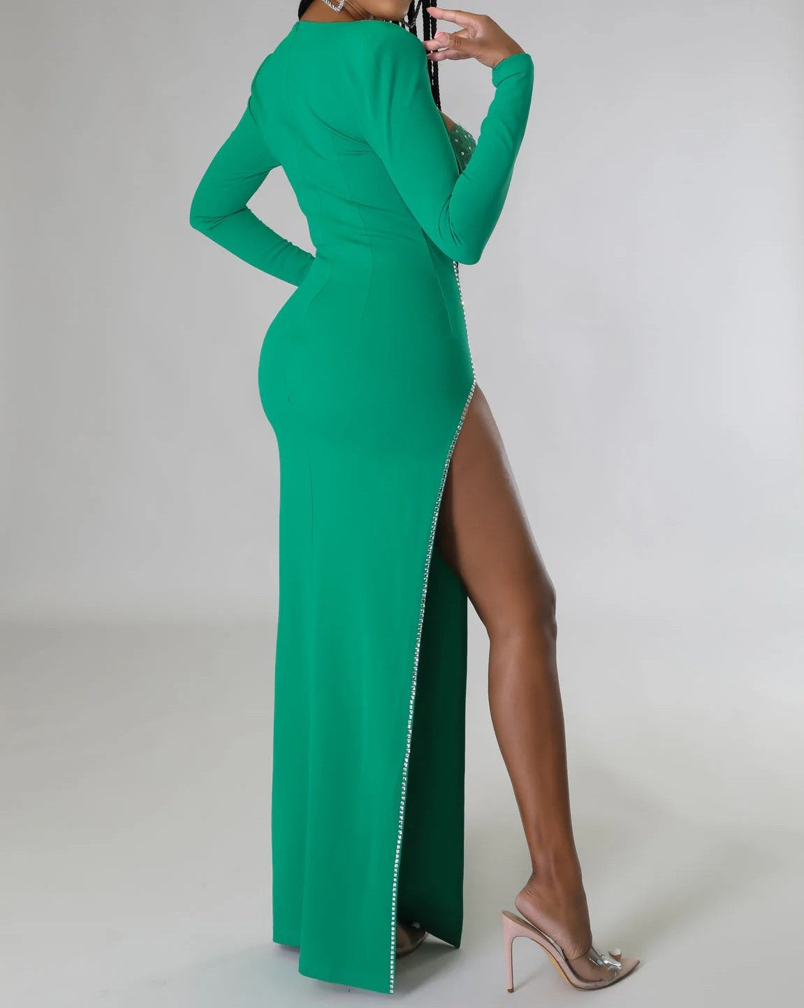 Blazing Attention Dress Set with Lace Bustier