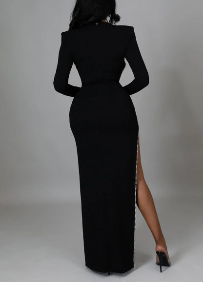 Blazing Attention Dress Set with Lace Bustier