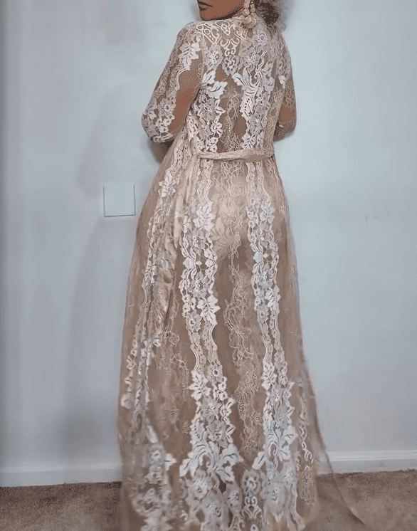 White Lace and Tulle 3-Piece Set